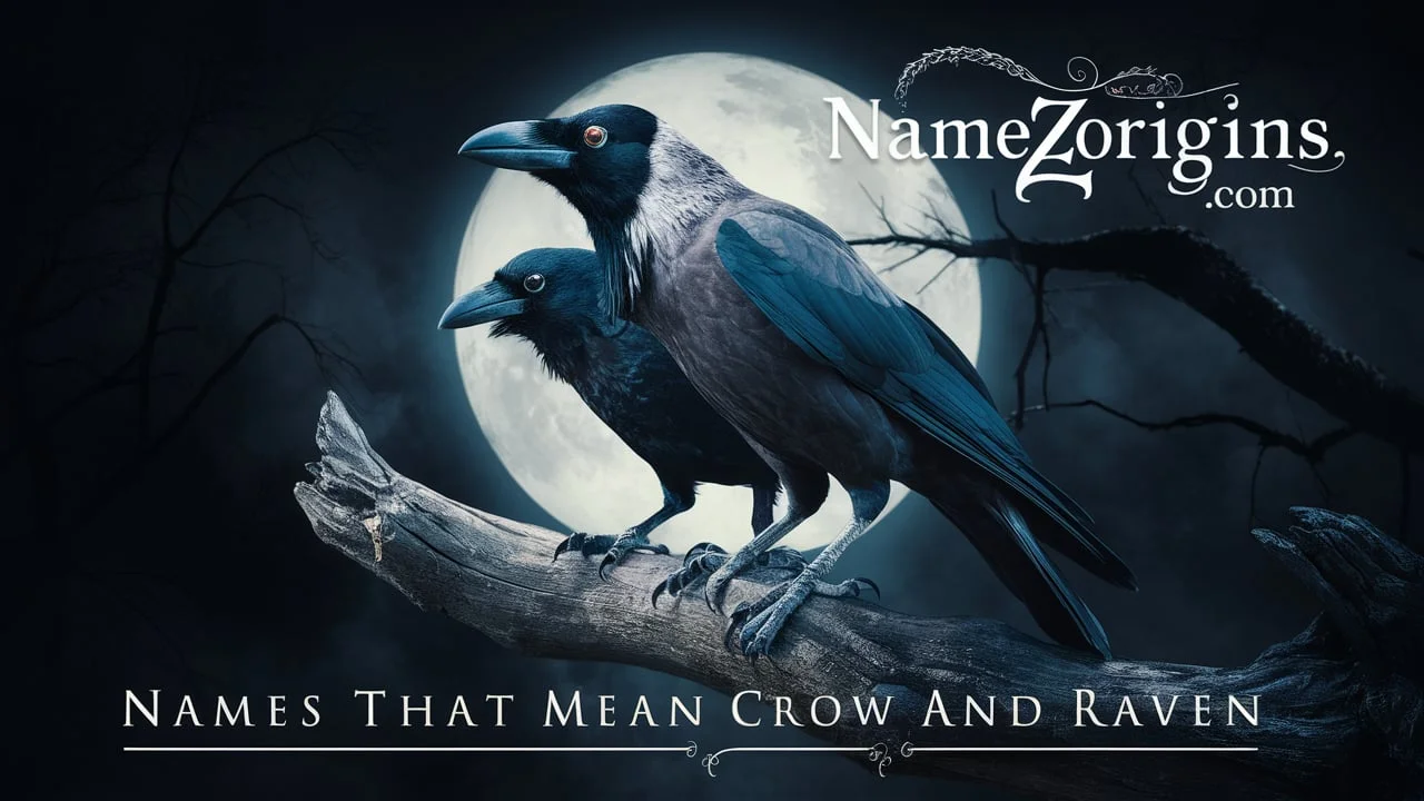 names that mean crow and raven