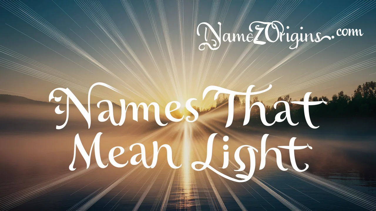 names that mean light