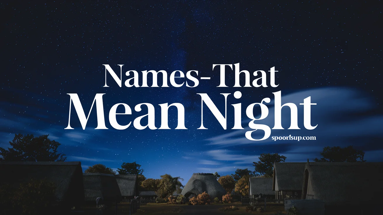 names that mean night