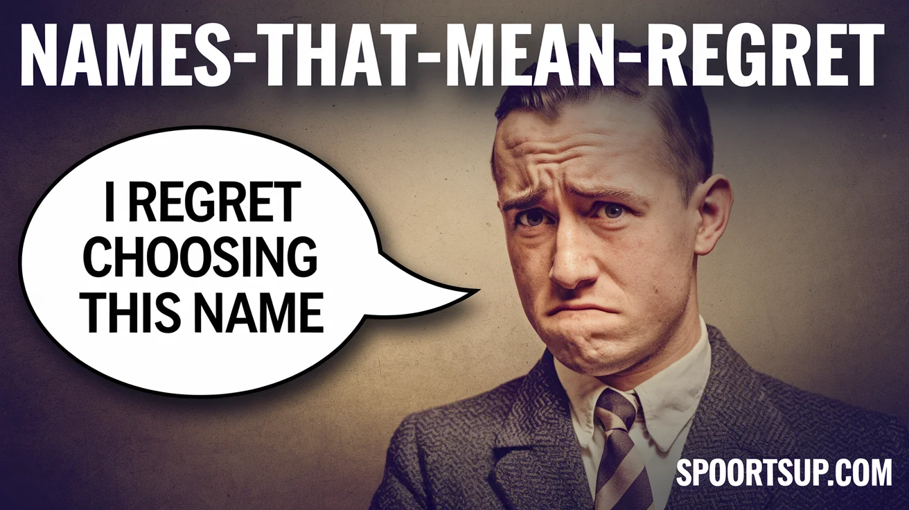 names that mean regret