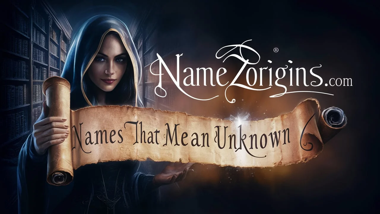 names that mean unknown