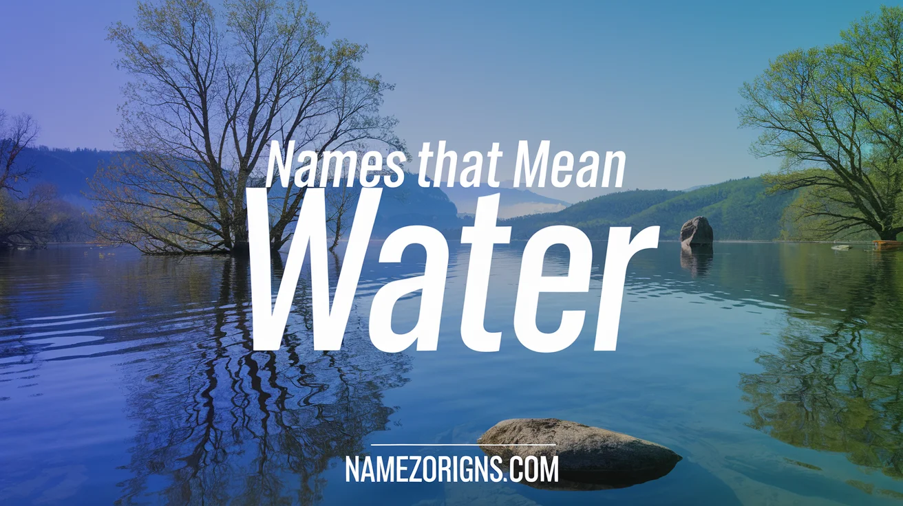 Names that mean water